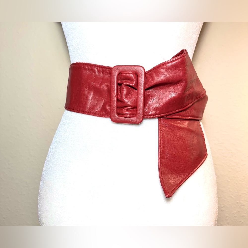 Red Raspberry Belt with Buckle - Picture 13 of 13